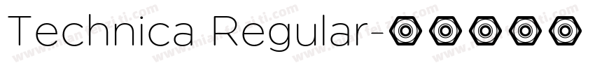Technica Regular字体转换
